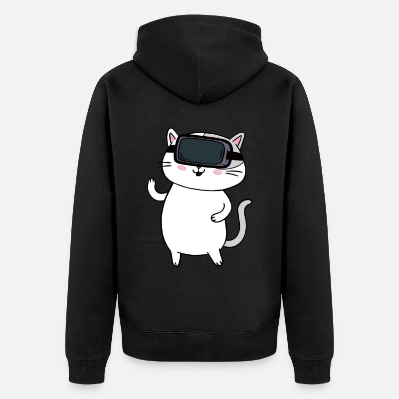 Cadeau VR de réalité virtuelle - Veste à capuche bio Premium Unisexe - noir