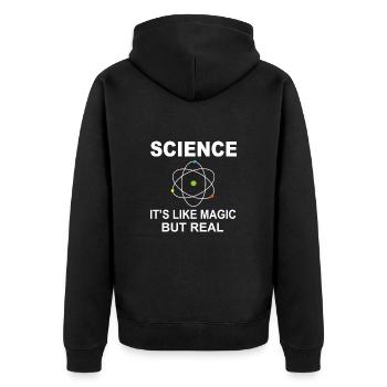 Sciences Chimie Biologie Professeur de physique - Veste à capuche bio Premium Unisexe - noir - Dos - Nico (187cm)
