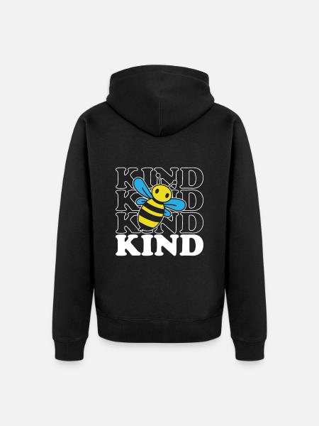 Bee Child - Unisex Premium Organic Zip Hoodie - black