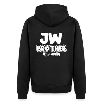 Témoins de Jéhovah - Veste à capuche bio Premium Unisexe - noir - Dos - Nico (187cm)