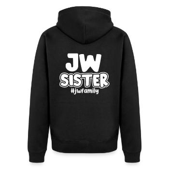 Témoins de Jéhovah - Veste à capuche bio Premium Unisexe - noir - Dos - Nico (187cm)