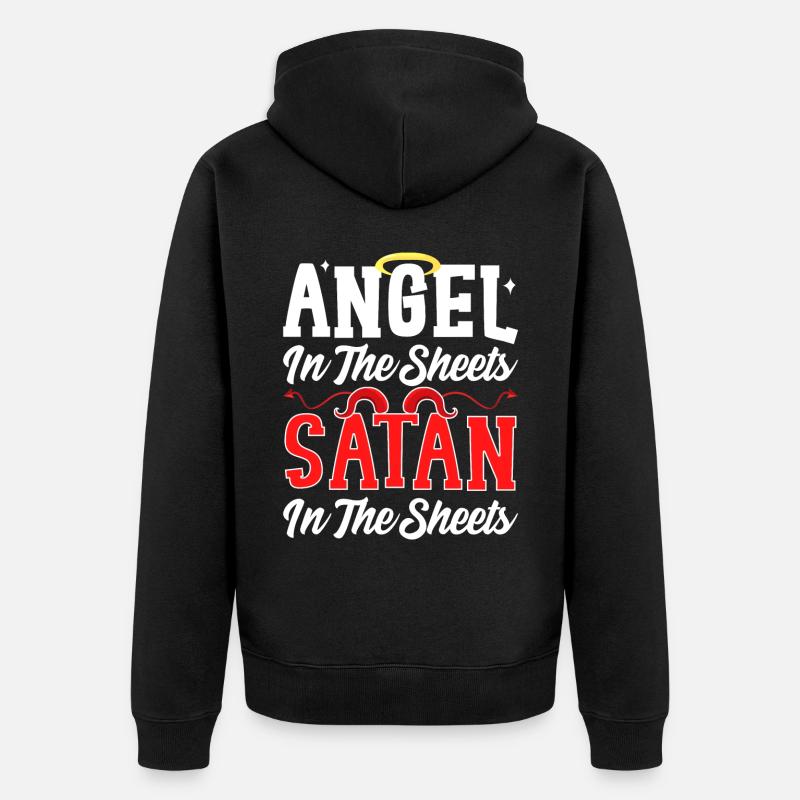 Drôle de satanisme - Veste à capuche bio Premium Unisexe - noir