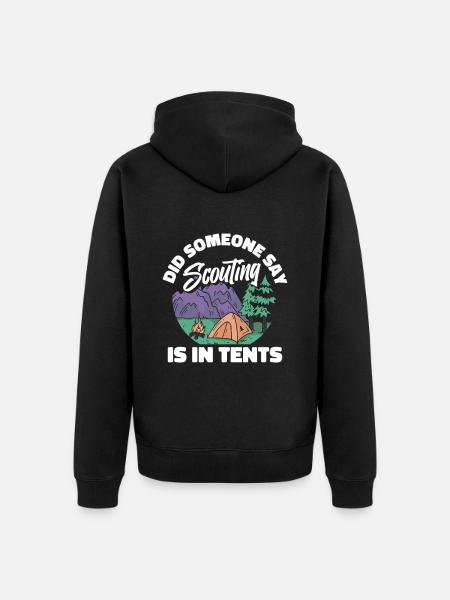 Tente scoute - Veste à capuche bio Premium Unisexe - noir