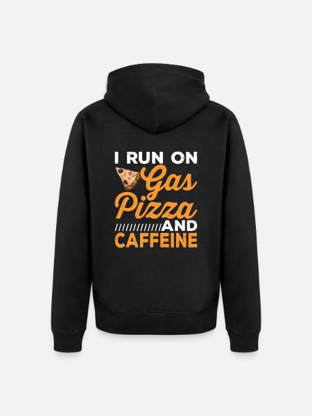 Delivery driver who responds to - Unisex Premium Organic Zip Hoodie - black