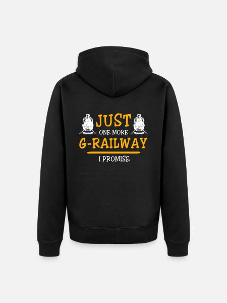 Garteneisenbahn Spur G - Unisex Premium Bio Zip Hoodie - Schwarz