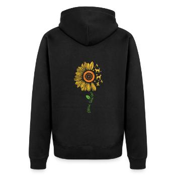 Animal Rescue Animal Welfare Animal Friend Gift - Unisex Premium Organic Zip Hoodie - black - Back - Nico (187cm)