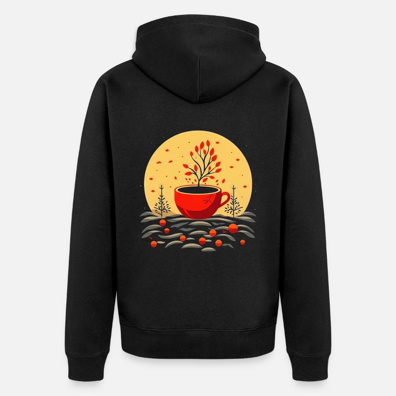 Tasse à café - Veste à capuche bio Premium Unisexe - noir