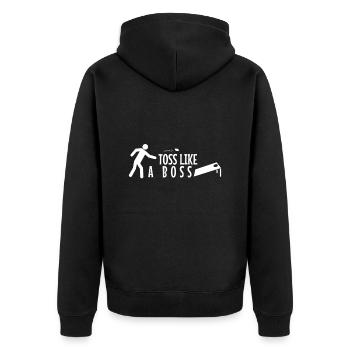 Lancer comme un trou de maïs - Veste à capuche bio Premium Unisexe - noir - Dos - Nico (187cm)