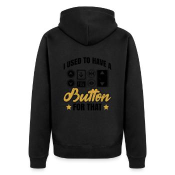 Pensionierter Aufzugsmechaniker Design Für Einen - Unisex Premium Organic Zip Hoodie - black - Back - Nico (187cm)