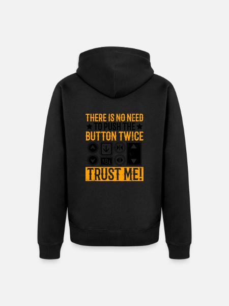 Aufzugsmechaniker-design Für Einen - Unisex Premium Organic Zip Hoodie - black