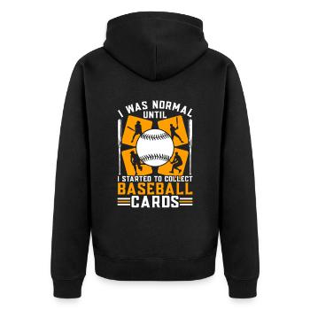 Collecteur de cartes de baseball Collecteur de cartes de baseball - Veste à capuche bio Premium Unisexe - noir - Dos - Nico (187cm)
