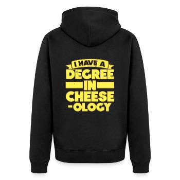 Love Grilled Cheese Please Cheesemaker Cheesy Food - Veste à capuche bio Premium Unisexe - noir - Dos - Nico (187cm)