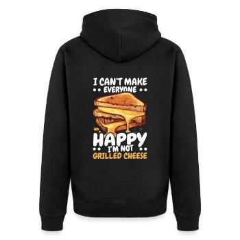 Love Grilled Cheese Please Cheesemaker Cheesy Food - Veste à capuche bio Premium Unisexe - noir - Dos - Nico (187cm)