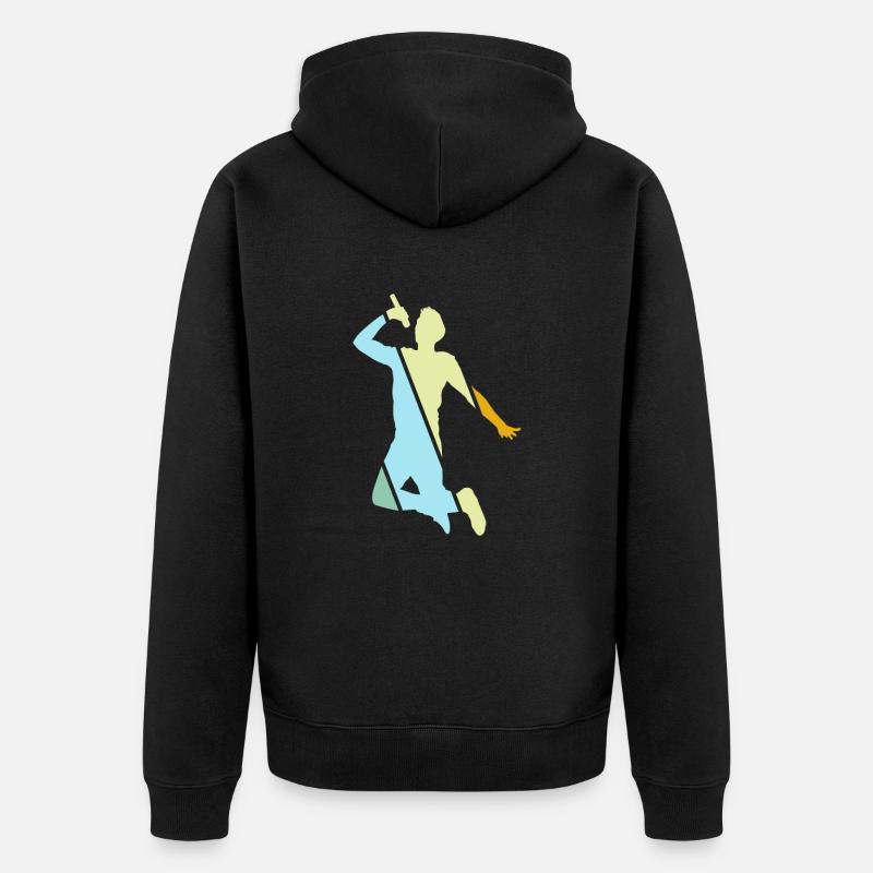 Chanter rétro - Veste à capuche bio Premium Unisexe - noir