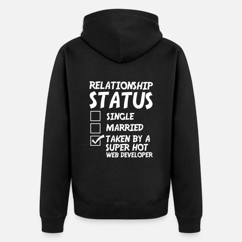 Web Entwickler Webdeveloper Witzig - Unisex Premium Bio Zip Hoodie - Schwarz