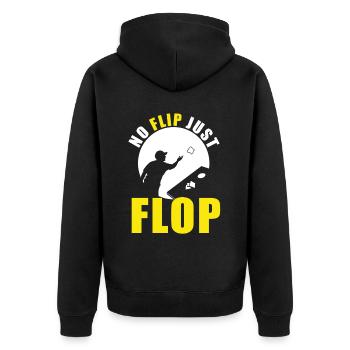 Lustiges Cornhole Corn Hole - Unisex Premium Bio Zip Hoodie - Schwarz - Hinten - Nico (187cm)