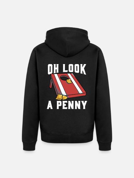 Cornhole Maisloch - Unisex Premium Bio Zip Hoodie - Schwarz