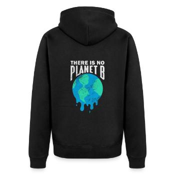 Climate Change Environment Earth Earth Gift - Unisex Premium Organic Zip Hoodie - black - Back - Nico (187cm)