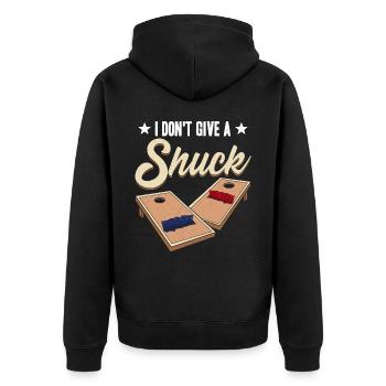 Drôle de trou de maïs Cornhole - Veste à capuche bio Premium Unisexe - noir - Dos - Nico (187cm)