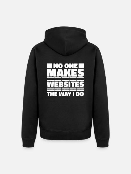 Web Developer Web Developer Funny - Unisex Premium Organic Zip Hoodie - black