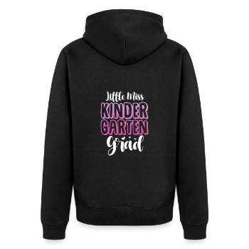 Enfant de la maternelle Inscription à l’école Cadeau scolaire - Veste à capuche bio Premium Unisexe - noir - Dos - Nico (187cm)
