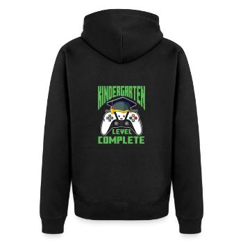 Enfant de maternelle Inscription scolaire Cadeau scolaire - Veste à capuche bio Premium Unisexe - noir - Dos - Nico (187cm)