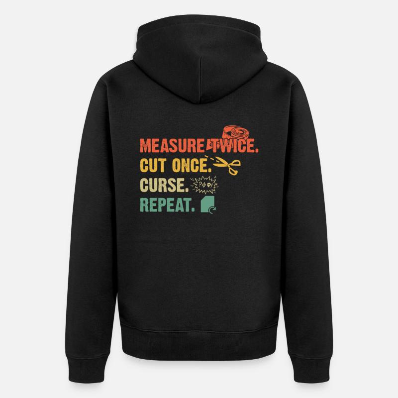 Scrapbooking Scrapbooker - Unisex Premium Bio Zip Hoodie - Schwarz