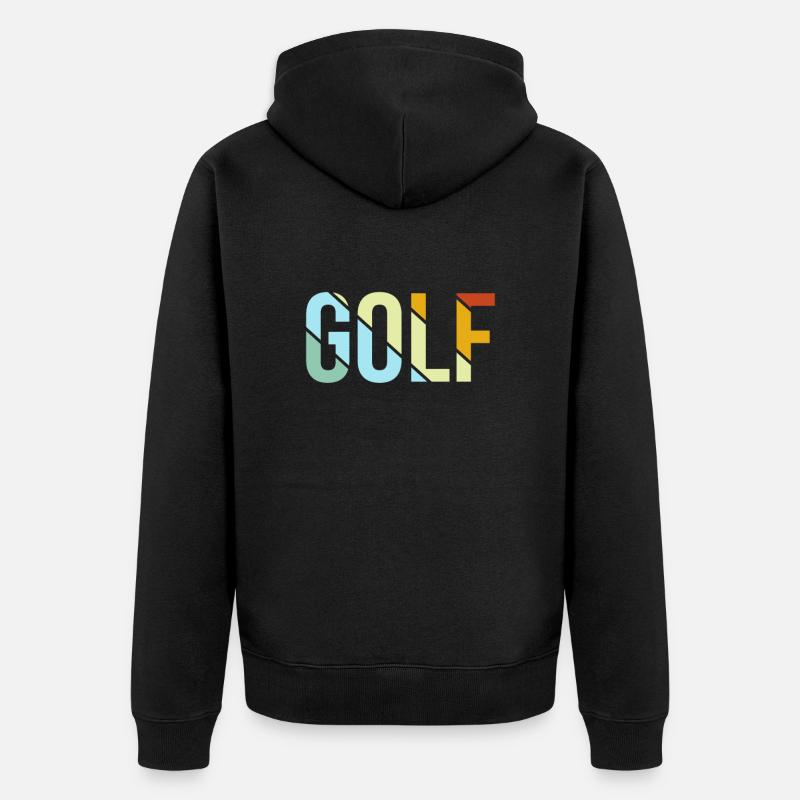 Golf Rétro - Veste à capuche bio Premium Unisexe - noir