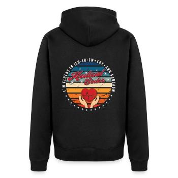 Medical Assistant - Medical Coder - Unisex Premium Organic Zip Hoodie - black - Back - Nico (187cm)