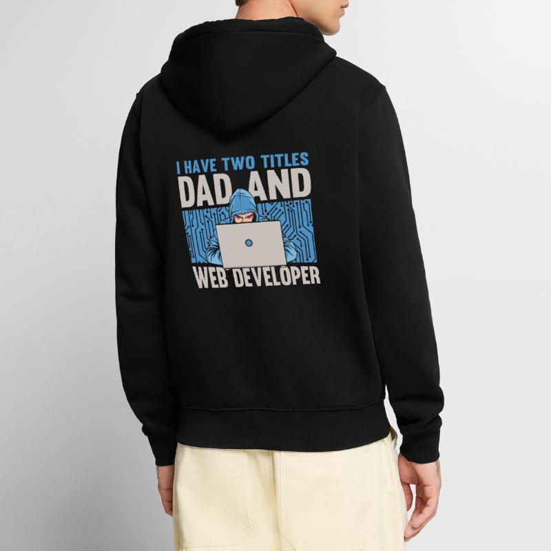 Web Developer Web Developer Father Unisex Premium Organic Zip Hoodie