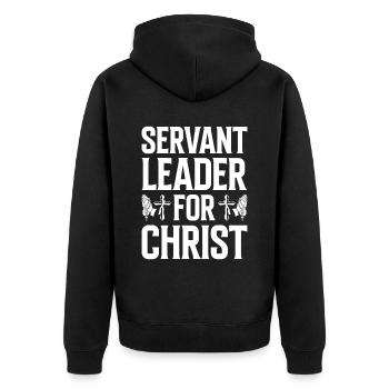 Église Diacre Religion Foi chrétienne Église - Veste à capuche bio Premium Unisexe - noir - Dos - Nico (187cm)