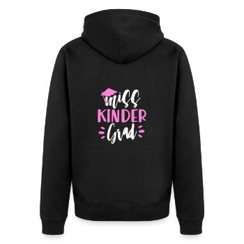 Enfant de maternelle Inscription scolaire Cadeau scolaire - Veste à capuche bio Premium Unisexe - noir - Dos - Nico (187cm)