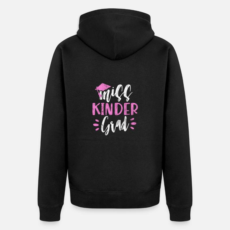 Kindergarten - Unisex Premium Bio Zip Hoodie - Schwarz