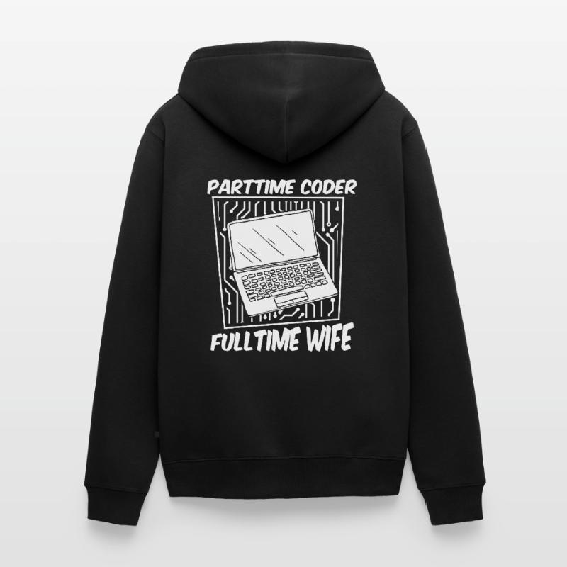 Entwickler Coder Programmierer Gattin Unisex Premium Bio Zip Hoodie