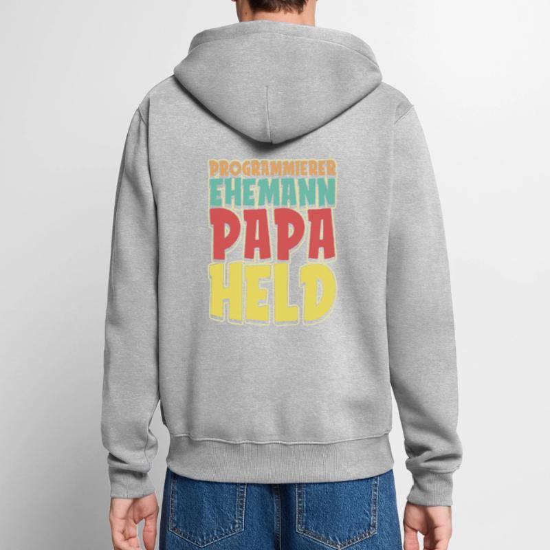 Entwickler Coder Programmierer Unisex Premium Bio Zip Hoodie
