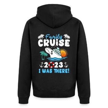 Croisière 2023 Bateau de croisière - Veste à capuche bio Premium Unisexe - noir - Dos - Nico (187cm)