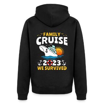Croisière 2023 Croisière en famille - Veste à capuche bio Premium Unisexe - noir - Dos - Nico (187cm)