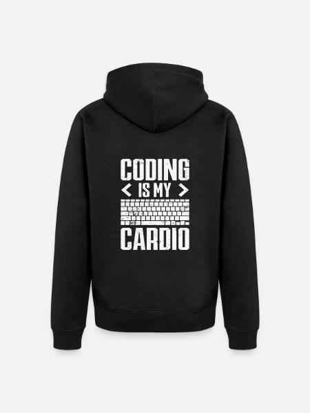 Informatik Admin Programmierer IT-Programmierer - Unisex Premium Bio Zip Hoodie - Schwarz