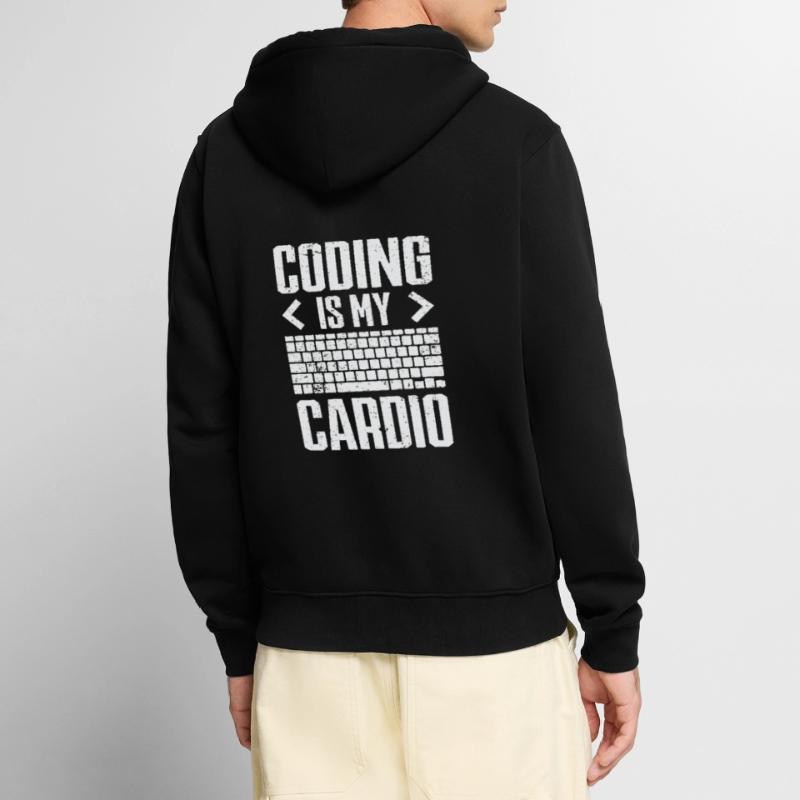 Informatique Admin Programmeur Codeur IT Veste à capuche bio Premium Unisexe