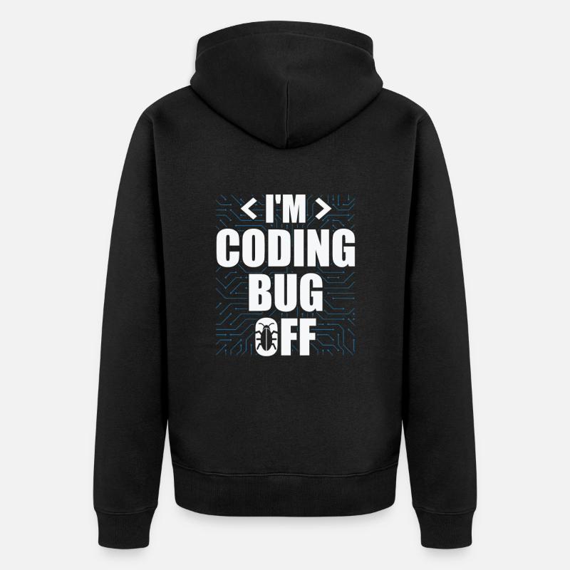 Informatik Admin Programmierer IT-Programmierer - Unisex Premium Bio Zip Hoodie - Schwarz
