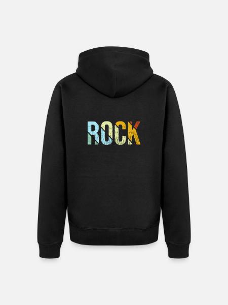 Rock Rétro - Veste à capuche bio Premium Unisexe - noir