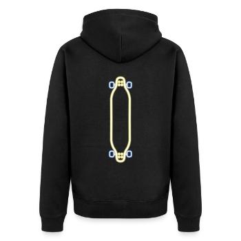 Longboarder Longboard Longboarding - Veste à capuche bio Premium Unisexe - noir - Dos - Nico (187cm)