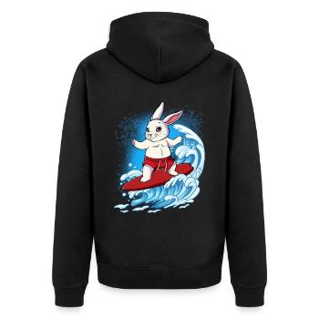 Surfeurs de vagues Surfeurs Surfeurs - Veste à capuche bio Premium Unisexe - noir - Dos - Nico (187cm)
