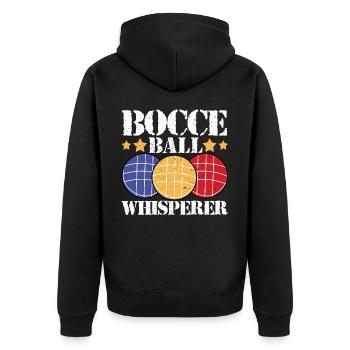 Joueur - Veste à capuche bio Premium Unisexe - noir - Dos - Nico (187cm)