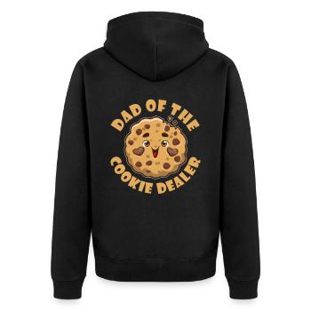 Boy Scout Father Dad Of The Cookie Dealer - Unisex Premium Organic Zip Hoodie - black - Back - Nico (187cm)