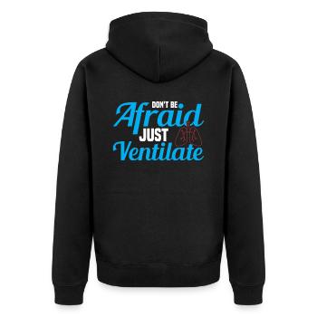 Respiratory Therapists Respiratory Therapist Occupational Therapists - Unisex Premium Organic Zip Hoodie - black - Back - Nico (187cm)