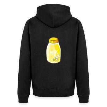 Amateur de fruits de banane Bananes drôles de bananes - Veste à capuche bio Premium Unisexe - noir - Dos - Nico (187cm)
