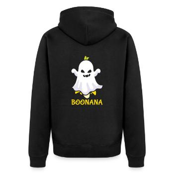 Amateur de fruits de banane Bananes drôles de bananes - Veste à capuche bio Premium Unisexe - noir - Dos - Nico (187cm)