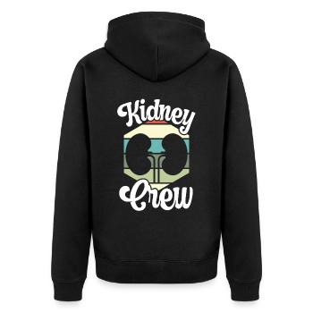 Néphrologie Infirmière Emploi médical Médecine Soins infirmiers - Veste à capuche bio Premium Unisexe - noir - Dos - Nico (187cm)