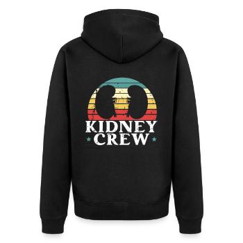 Néphrologie Infirmière Emploi médical Médecine Soins infirmiers - Veste à capuche bio Premium Unisexe - noir - Dos - Nico (187cm)